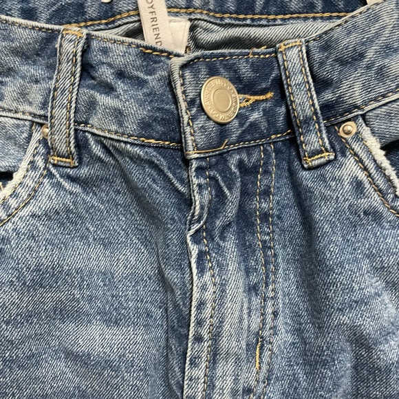 Medium Blue Boyfriend Ripped Jeans (Urban Planet) - Picture 3 of 4